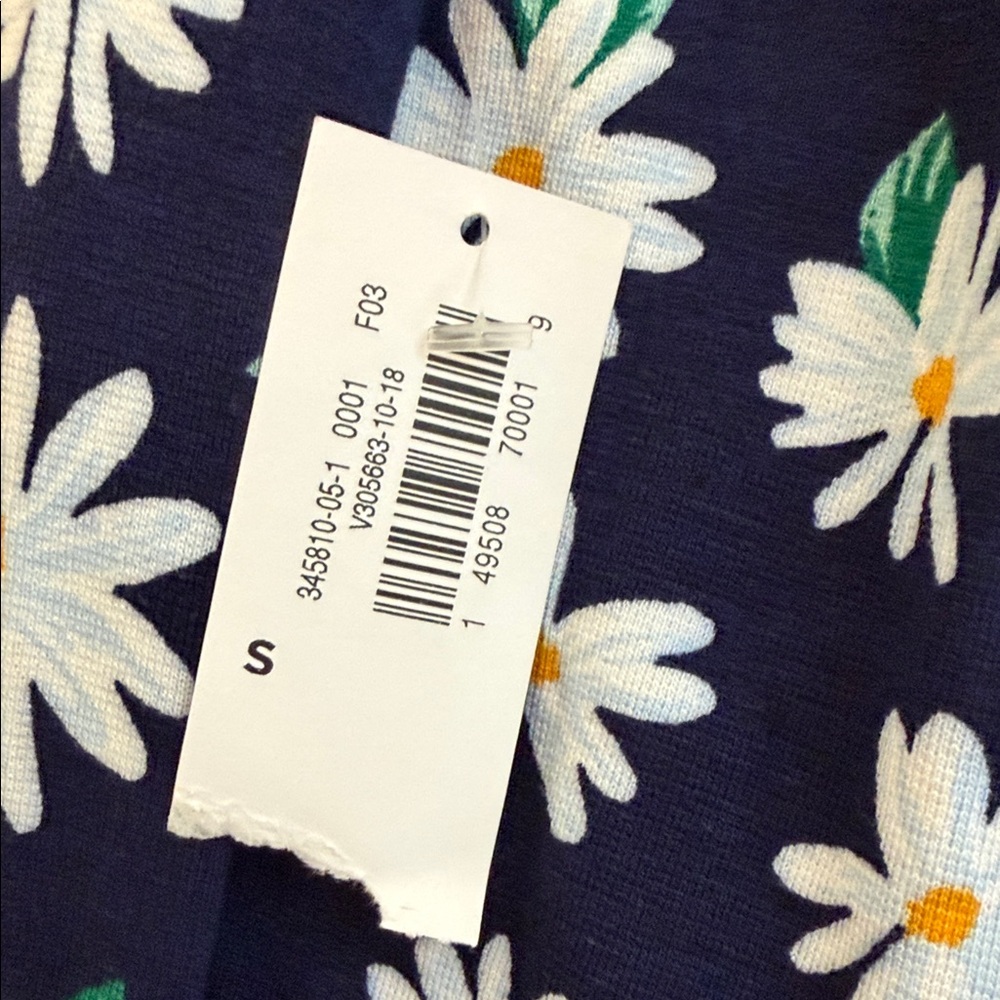 Old Navy Navy Blue Floral Long Sleeve Dress - Picture 12 of 12